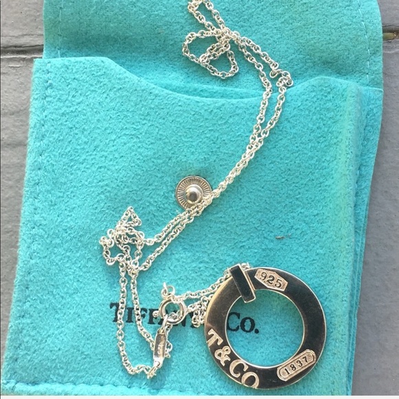 Tiffany & Co. Jewelry - Tiffany & Co 1837 logo circle pendant necklace